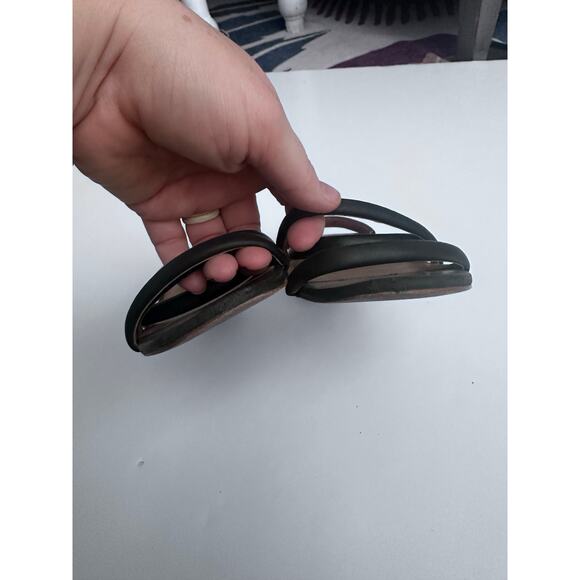 Madewell Addie Black Leather Slingback Block Heels - Size 9 - Picture 2 of 8